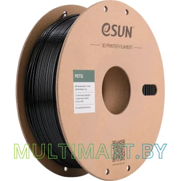 Пластик eSUN PETG (1.75 мм, 1 кг, черный)